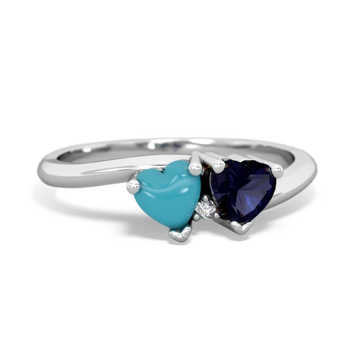 turquoise-sapphire sweethearts promise ring