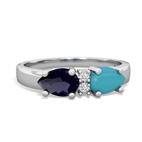 turquoise-sapphire timeless ring