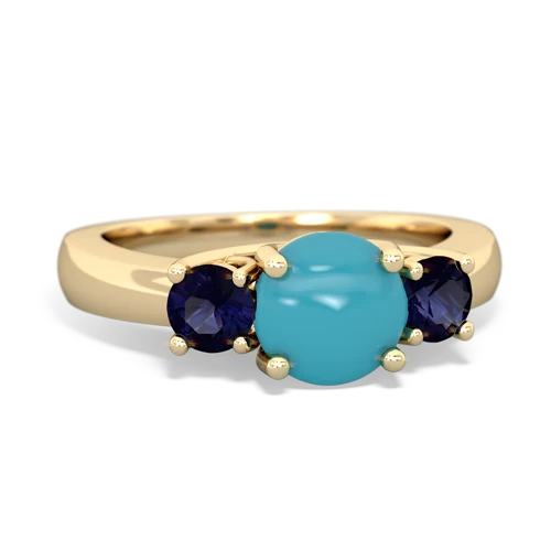 turquoise-sapphire timeless ring