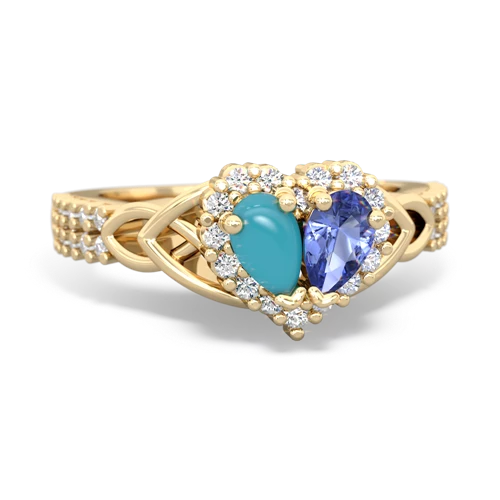 turquoise-tanzanite keepsake engagement ring