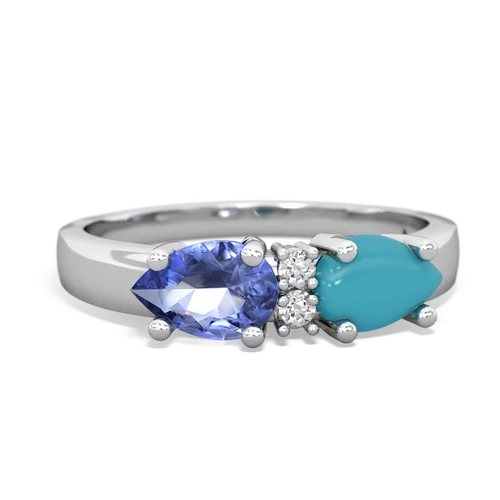 turquoise-tanzanite timeless ring