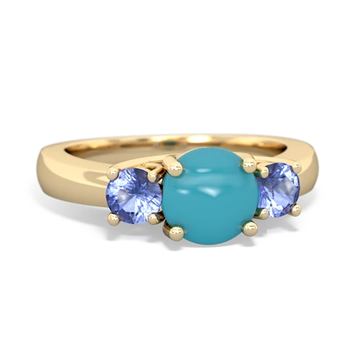 turquoise-tanzanite timeless ring