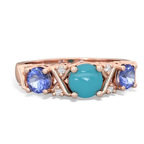 turquoise-tanzanite timeless ring