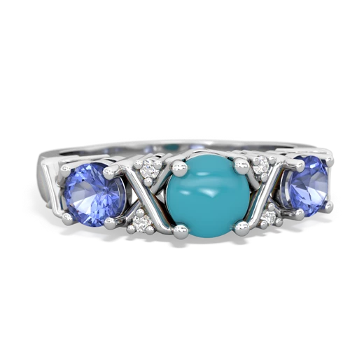 turquoise-tanzanite timeless ring