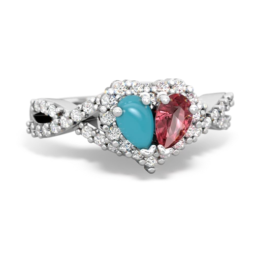 turquoise-tourmaline engagement ring