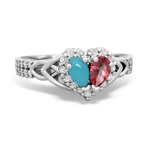 turquoise-tourmaline keepsake engagement ring