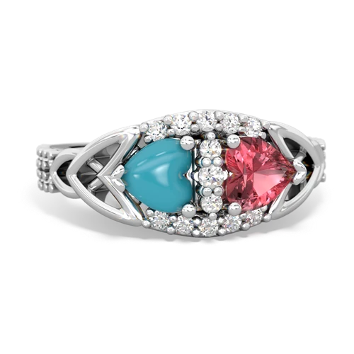 turquoise-tourmaline keepsake engagement ring