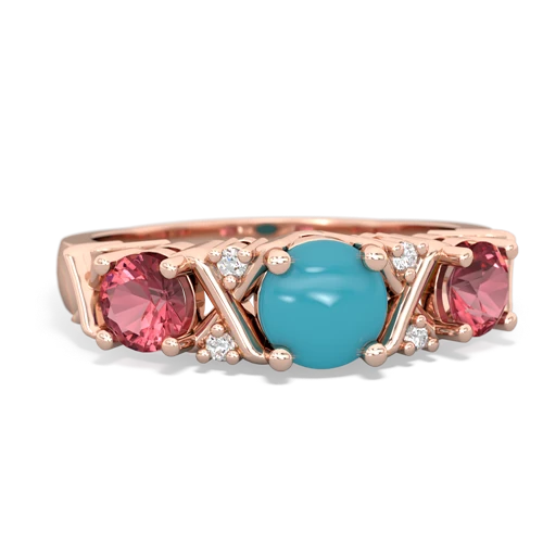 turquoise-tourmaline timeless ring