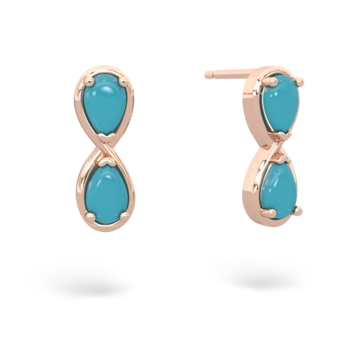 turquoise-turquoise infinity earrings