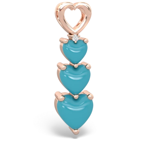aquamarine-opal three stone pendant