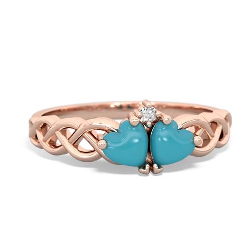 turquoise-turquoise celtic braid ring