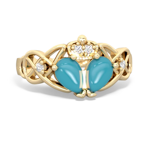 turquoise-turquoise claddagh ring