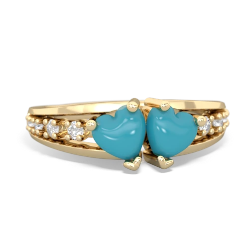 turquoise-turquoise modern ring