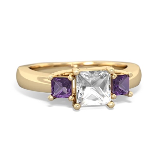 white topaz-amethyst timeless ring