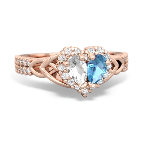 white topaz-blue topaz keepsake engagement ring
