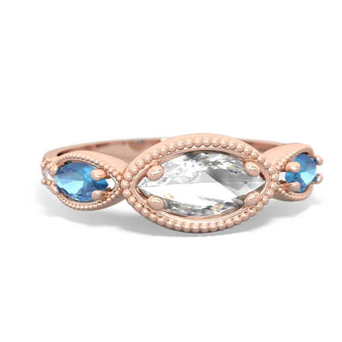 white topaz-blue topaz milgrain marquise ring