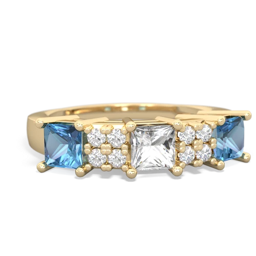 white topaz-blue topaz timeless ring