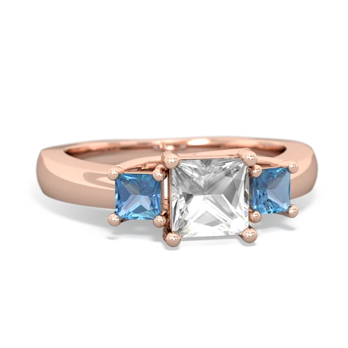 white topaz-blue topaz timeless ring