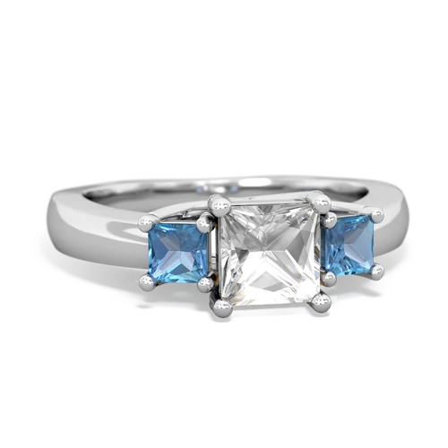 white topaz-blue topaz timeless ring