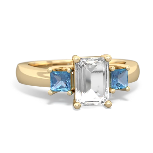 white topaz-blue topaz timeless ring