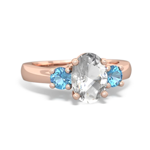 white topaz-blue topaz timeless ring