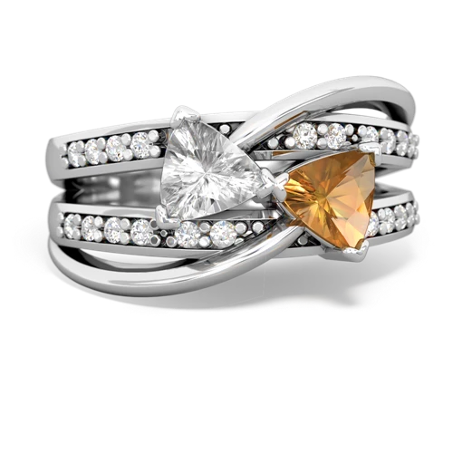 white topaz-citrine couture ring