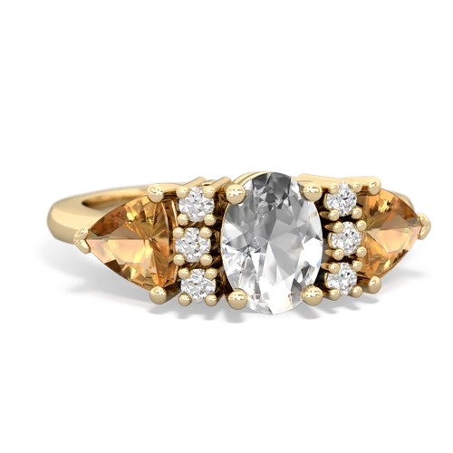 white topaz-citrine timeless ring