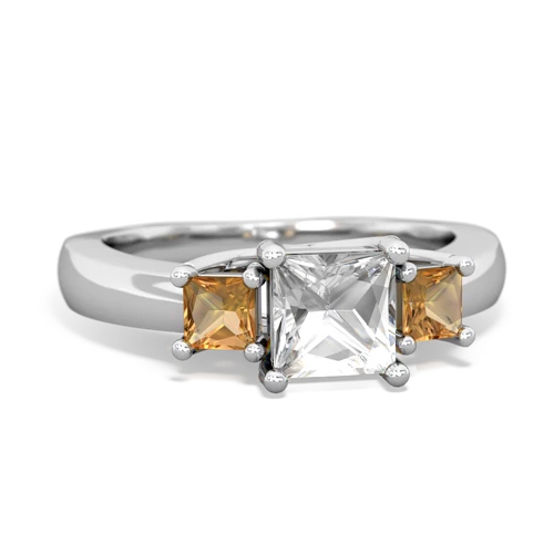 white topaz-citrine timeless ring