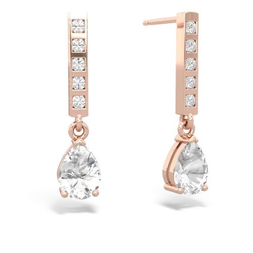 White Topaz Drop Genuine White Topaz earrings Earrings