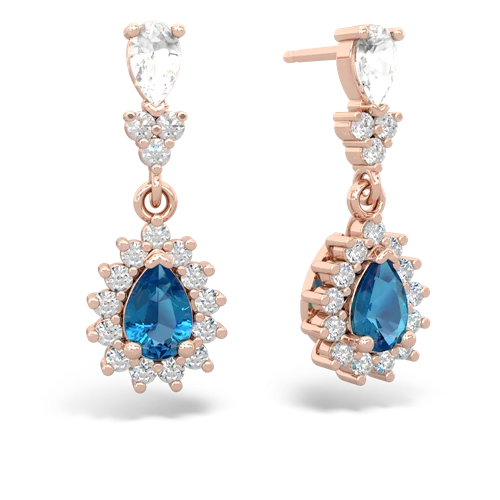 white topaz-london topaz dangle earrings