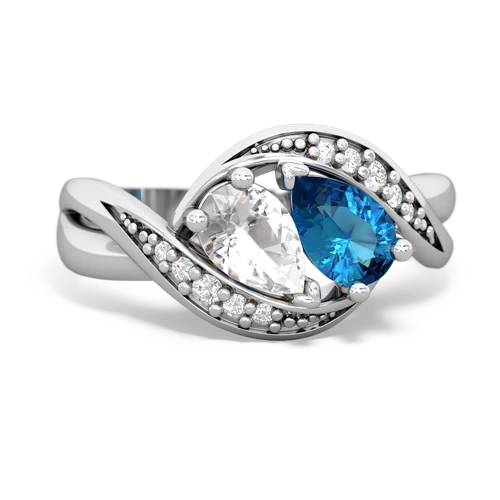 white topaz-london topaz keepsake curls ring