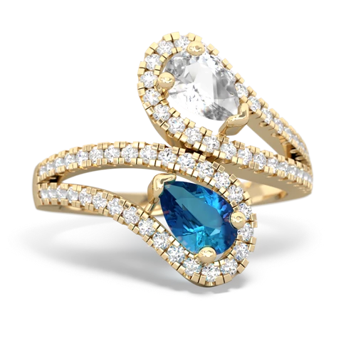 white topaz-london topaz pave swirls ring