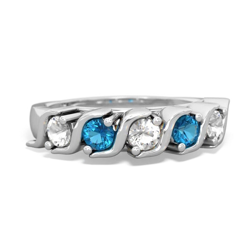 white topaz-london topaz timeless ring