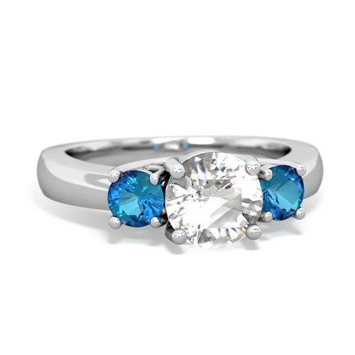 white topaz-london topaz timeless ring