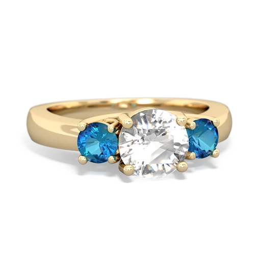 white topaz-london topaz timeless ring