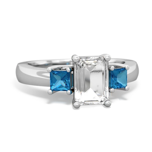 white topaz-london topaz timeless ring