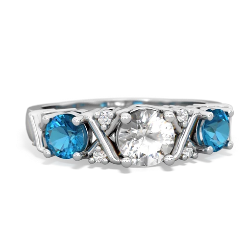 white topaz-london topaz timeless ring