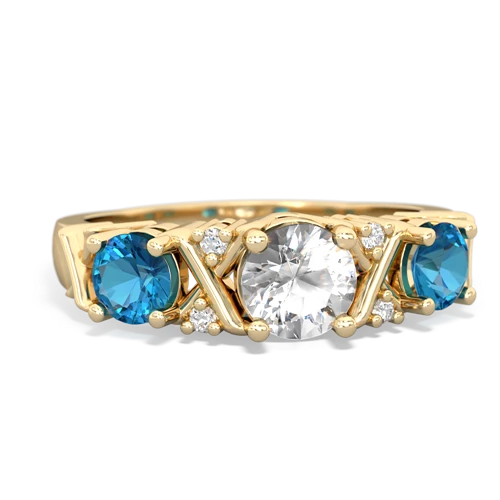 white topaz-london topaz timeless ring