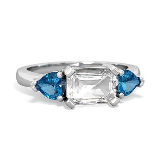 white topaz-london topaz timeless ring