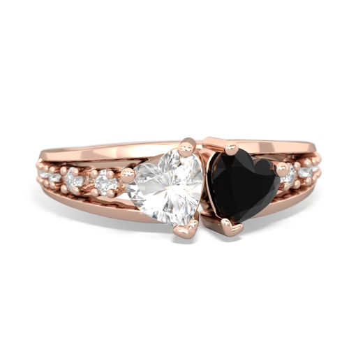 white topaz-onyx modern ring