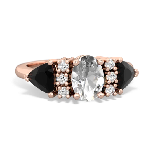 white topaz-onyx timeless ring