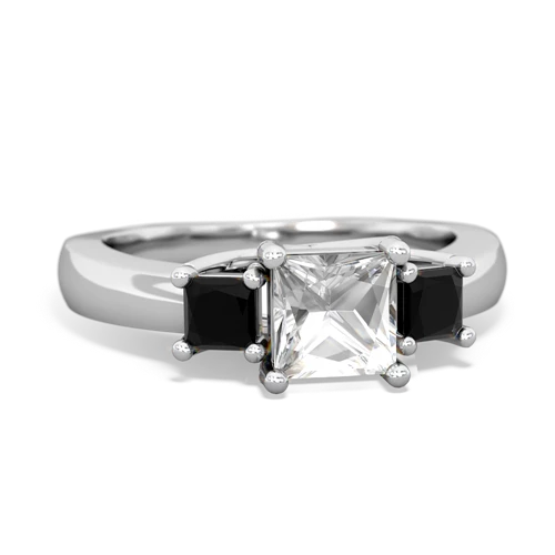 white topaz-onyx timeless ring