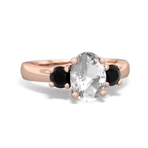 white topaz-onyx timeless ring