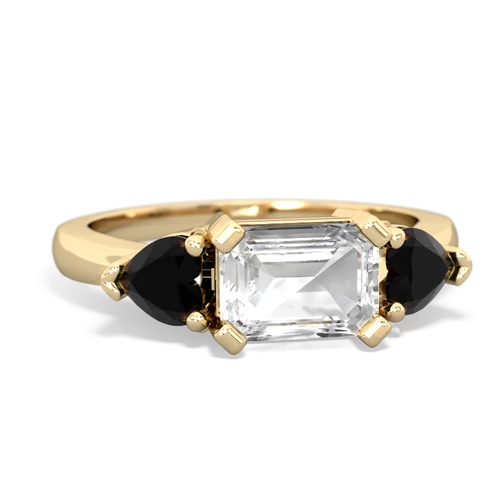 white topaz-onyx timeless ring