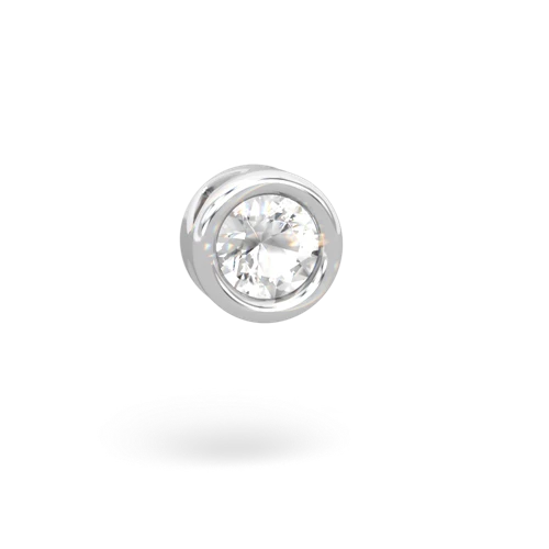white topaz basics pendant