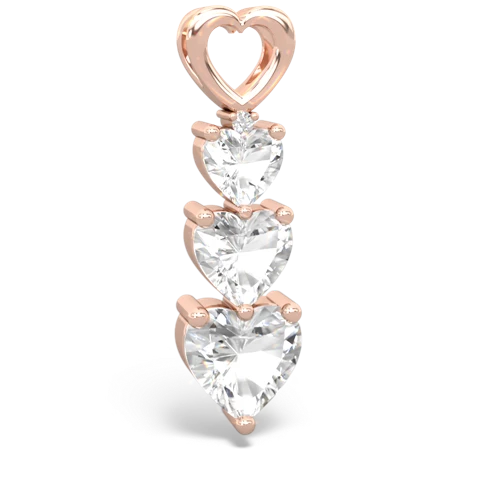 White Topaz Genuine White Topaz with  and  Past Present Future pendant Pendant