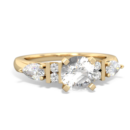 White Topaz Engagement Genuine White Topaz ring Ring