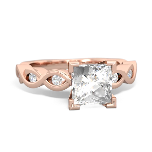 White Topaz Infinity Engagement Genuine White Topaz ring Ring