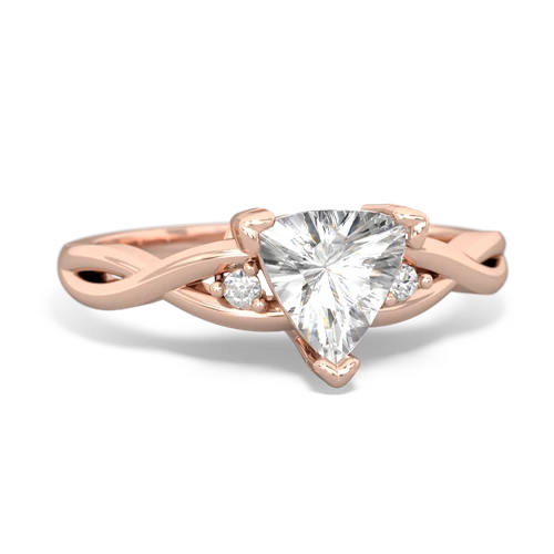 white topaz filligree ring