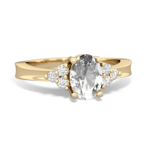 white topaz timeless ring